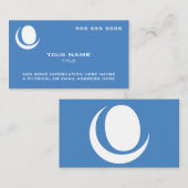 Aangepast Logo Blauw Visitekaartje (Voorkant / Achterkant)