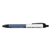 Aangepast logo blauw zwarte inkt pen (Bovenkant)