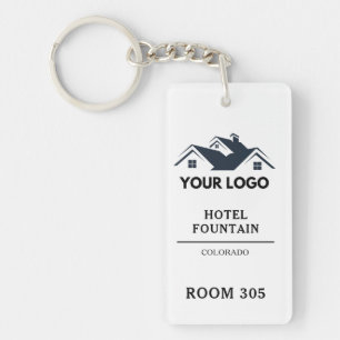 Aangepast Logo Bloem Hotel of Motel Sleutelhanger