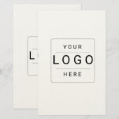 Aangepast logo briefpapier (Voorkant / Achterkant)