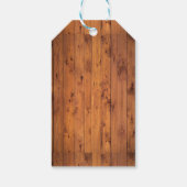 Aangepast logo bruin hout cadeaulabel (Achterkant)