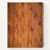 Aangepast logo bruin hout notitieboek (Achterkant)