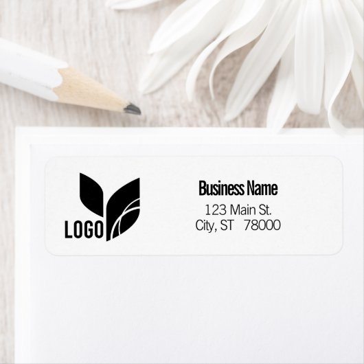 Aangepast Logo Business Return-adres Etiket (Insitu)