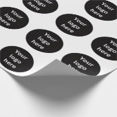 Aangepast logo cadeaupapier (Hoek)