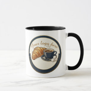Aangepast Logo Cafe Croissant Mok