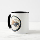 Aangepast Logo Cafe Croissant Mok (Voorkant links)
