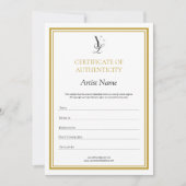 Aangepast Logo Certificaat van echtheid Bedankkaart (Voorkant)