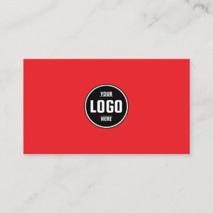 Aangepast Logo Cirkel Modern Minimalistisch Rood e Visitekaartje