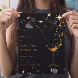 Aangepast logo Cocktail Zakelijk Bedrijfs Event Kaart