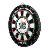Aangepast Logo-dartboard met tekst Dartbord (Voorkant Rechts)