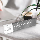 Aangepast Logo donkergrijs modern Naambordje