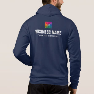 Aangepast Logo dubbelzijdig ontwerp Mannen marineb Hoodie
