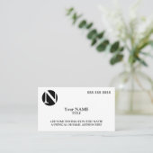 Aangepast Logo eenvoudig Visitekaartje (Staand voorkant)