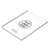 Aangepast logo eenvoudig zakelijk bedrijfsleven wi notitieboek (Linkerzijde)