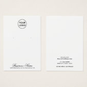 Aangepast logo elegant script dat weergavekaart oo visitekaartje (Voorkant /achterkant)