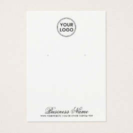 Aangepast logo elegant script dat weergavekaart oo visitekaartje