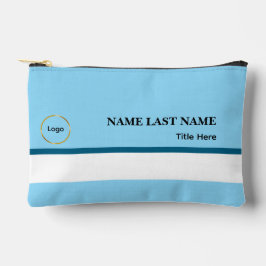 Aangepast logo Elegante Stofblauwe Witte Magneet Etui