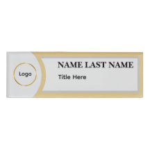 Aangepast logo Elegante Stofblauwe Witte Magneet