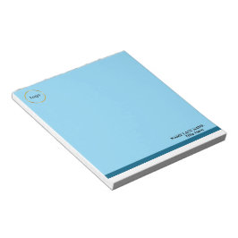 Aangepast logo Elegante Stofblauwe Witte Magneet Notitieblok