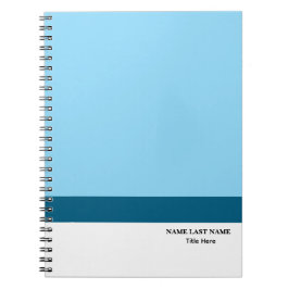 Aangepast logo Elegante Stofblauwe Witte Magneet Notitieboek