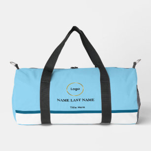 Aangepast logo Elegante Stofblauwe Witte Magneet Plunjezak