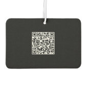 Aangepast logo en QR-code landschapsrechthoek Luchtverfrisser (Achterkant)