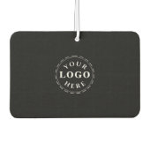 Aangepast logo en QR-code landschapsrechthoek Luchtverfrisser (Voorkant)