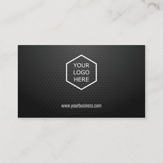 Aangepast Logo en tekst automatisch koolstof Visitekaartje (Achterkant)