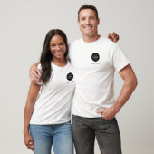 Aangepast logo en tekst bedrijf t-shirt (Unisex)