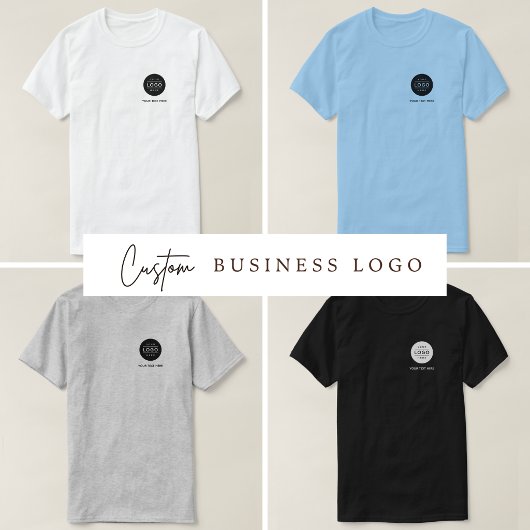 Aangepast logo en tekst bedrijf t-shirt