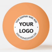 Aangepast logo en tekst gepersonaliseerde pingpong pingpongbal (Voorkant)