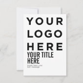 Aangepast logo en tekst moderne scherpe uitnodigin (Voorkant)