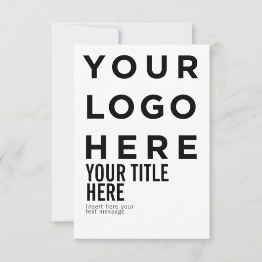 Aangepast logo en tekst moderne scherpe uitnodigin (Voorkant)