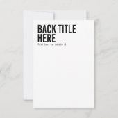 Aangepast logo en tekst moderne scherpe uitnodigin (Achterkant)