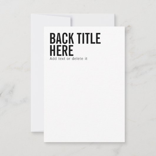 Aangepast logo en tekst moderne scherpe uitnodigin (Achterkant)