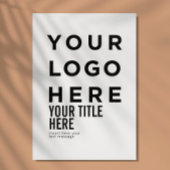 Aangepast logo en tekst moderne scherpe uitnodigin