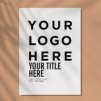 Aangepast logo en tekst moderne scherpe uitnodigin