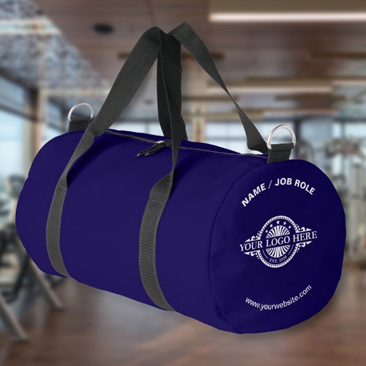 Aangepast logo en tekst Navy Gymtas Plunjezak