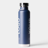 Aangepast Logo en tekst op 2-zijdennenblauw Waterfles (Rechts)