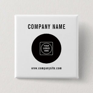 Aangepast logo en tekst promotioneel bedrijfsontwe vierkante button 5,1 cm