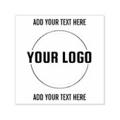 Aangepast logo en tekst  zelfinktende stempel (Design)