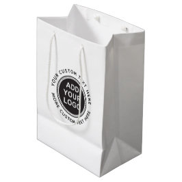 Aangepast logo- en tekstboutique-winkelen of gunst medium cadeauzakje
