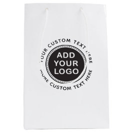 Aangepast logo- en tekstboutique-winkelen of gunst medium cadeauzakje
