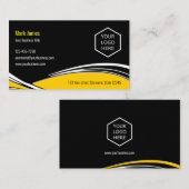 Aangepast logo en tekstgeel automatisch Visitekaar Visitekaartje (Voorkant / Achterkant)