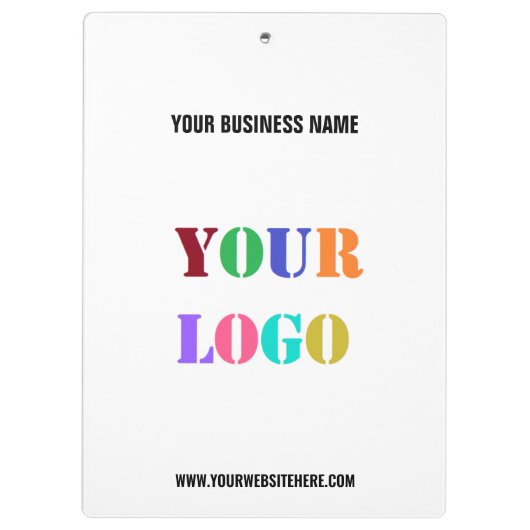 Aangepast Logo en tekstklembord Kies kleuren Klembord (Achterkant)
