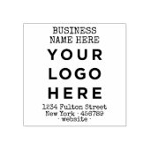 Aangepast Logo- en tekstretouradres Rubberstempel (Afrduk)