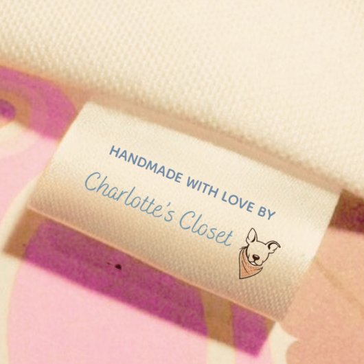 Aangepast logo-etiket voor handgemaakte artikelen grosgrain lint