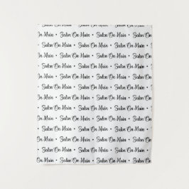 Aangepast logo evenement achtergrond Step and Repe Wandkleed