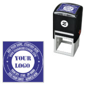 Aangepast logo - foto, adres, naam, website - uw  zelfinktende stempel (In situ)