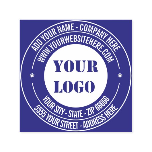 Aangepast logo - foto, adres, naam, website - uw  zelfinktende stempel (Design)